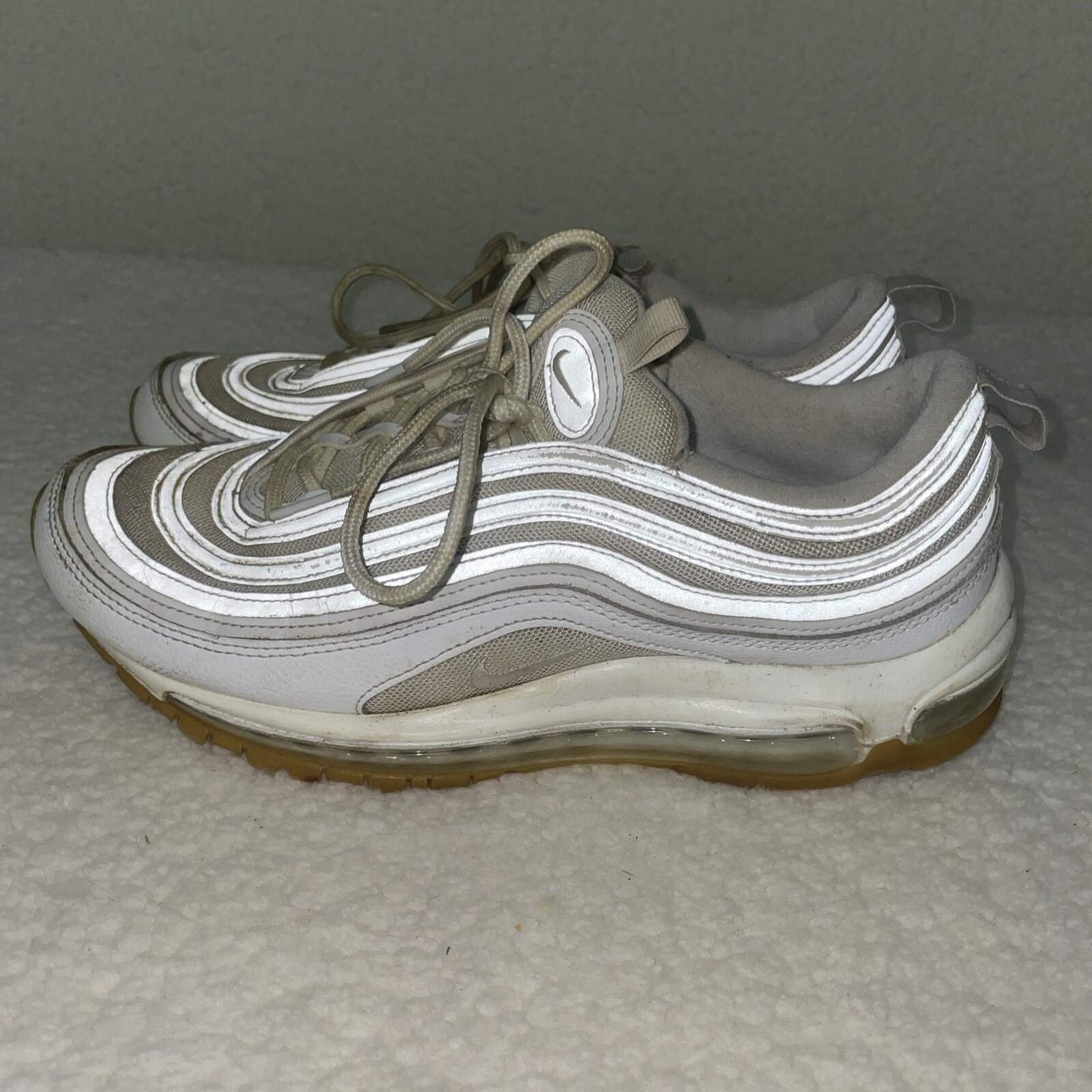 Nike Air Max 97 Men's Size 9.5 Sneakers White Gum